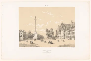 Vista de la plaza Maréchal-Foch y de la calle Saint-Pierre en Nantes
Nantes. Cours St. Pierre (título en el objeto)
Hedendaags Frankrijk (título de la serie)
La France de nos jours (título de la serie)