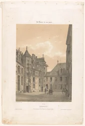 Vista del patio del Palacio Jacques-Coeur en Bourges
Bourges. Vue intérieure de la maison de Jacques Coeur (título en el objeto)
Francia contemporánea (título de la serie)
La France de nos jours (título de la serie en el objeto)