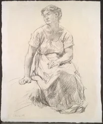 Campesina sentada, c. 1885