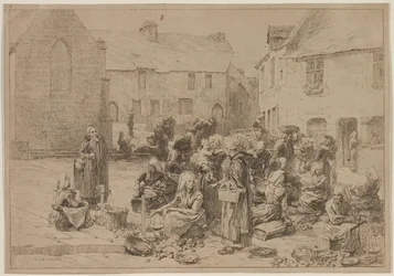 El mercado de la manzana en Landerneau
