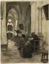 Mujeres Rezando en la Iglesia