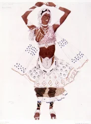 Traje de Bayadera creado por Léon Bakst para “El Dios Azul” de Reynaldo Hahn (1875 - 1947)