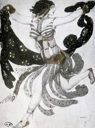 Cleopatra, diseño de vestuario de ballet, 1909