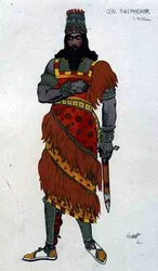 Diseño de vestuario para General Hasphenor, de Judith
