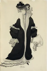 Diseño de vestuario para la Sra. L. Bakst