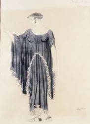 Diseño de vestuario para Edipo en Colono - Antígona, c. 1899 a 1909