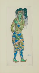 Diseño de vestuario para el Ballet Dios Azul por R. Hahn
