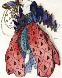 Diseño de vestuario para el ballet "La Leyenda de José" de R. Strauss