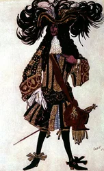 Diseño de vestuario para la Guardia del Rey, de La Bella Durmiente