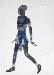 Diseño de vestuario para el ballet Cleopatra, 1909