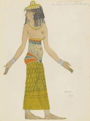 Diseño de vestuario para el ballet Hélène de Sparte de E. Verhaeren y D. de Séverac