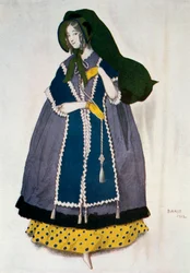 Diseño de vestuario para el ballet Les Papillons, 1912