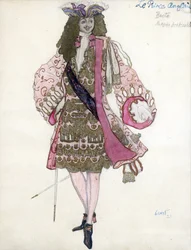 Diseño de vestuario para el ballet La Bella Durmiente de P. Tchaikovsky