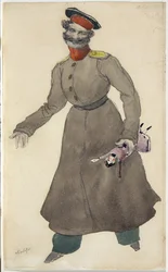 Diseño de vestuario para el ballet La Muñeca Hada de J. Bayer, 1903