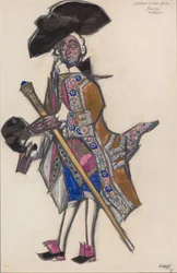 Diseño de vestuario para el ballet Las damas de buen humor de Scarlatti