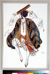 Traje ""Bailarina judía"" diseñado por Leon Bakst (1866-1924) para el ballet ""Cleopatre"" de los Ballets Russes