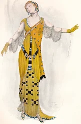 Fantasía sobre el traje moderno, Dione, c. 1910