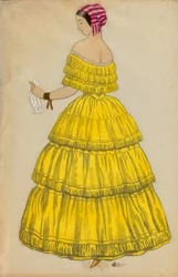 Vestuario para el ballet "Les papillons" dirigido por Robert Schumann (1810-1856)