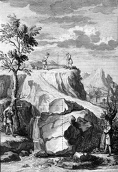 Tratados sobre arquitectura: tabla extraída de De Architectura Libri decem de Leon Battista Alberti (1404-1472), arquitecto, matemático, poeta italiano del Renacimiento