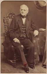 Retrato del compositor Daniel-Francois-Esprit Auber (1782-1871)