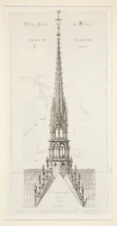 Notre Dame de Paris: flecha en marco y plomo