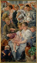 Las mujeres - derecha (pintura sobre lienzo)