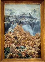 El glaciar, el torrente (parte izquierda del tríptico “el arroyo”)