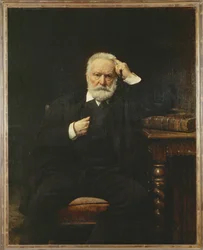 El poeta Victor Hugo en 1879 ... (pintura sobre lienzo)