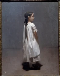 La hermanita del artista de unos 7 u 8 años (1850)