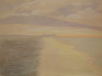 Crepúsculo marino en Ostende