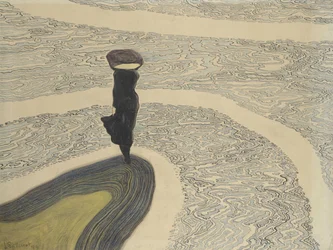 Mujer en la orilla