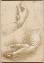 Brazos y manos femeninas, c. 1480