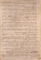 Arundel 263, f.154v, notas de Leonardo da Vinci del 