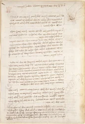 Arundel 263, f.25v Notas y bocetos sobre la erosión causada por el agua, de 