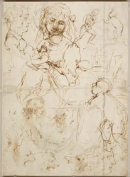 Cabezas y figuras, ca 1478