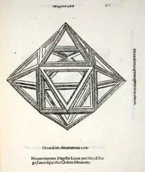 Hexaedro elevado vacío, ilustración de 