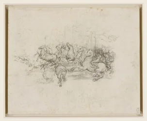 Leonardo da Vinci - RCIN 912339, Una cabalgata c.1503-4