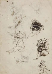 Leonardo da Vinci, objeto 1857.0110.1 - verso (British Museum)