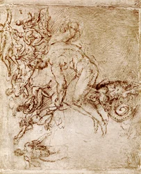 Bocetos a pluma y tinta de Leonardo Da Vinci, 1913