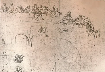 Boceto preparatorio para la pintura de 