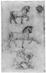 Estudios para el Monumento Trivulzio, c1508, 1954