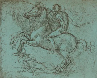 Estudio para el Monumento Sforza, c1482-c1499