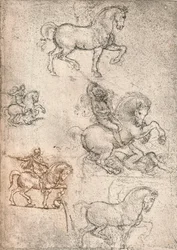 Estudio para el Monumento Sforza