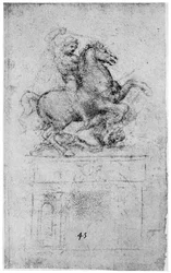 Estudio para el Monumento Trivulzio, c1508