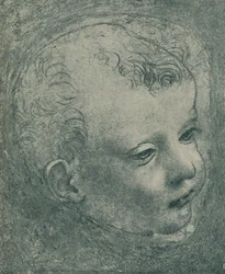 Estudio de la cabeza de un niño, 1482-1483, 1932