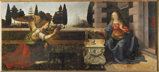 La Anunciación (óleo sobre madera)
