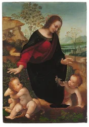 La Madonna y el Niño con el Infante San Juan Bautista