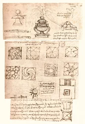 Tres dibujos arquitectónicos