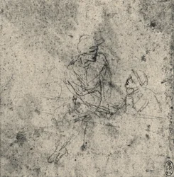 Dos figuras en conversación, c1480