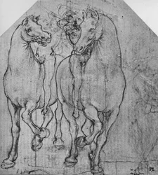 Dos jinetes, c1480 1945